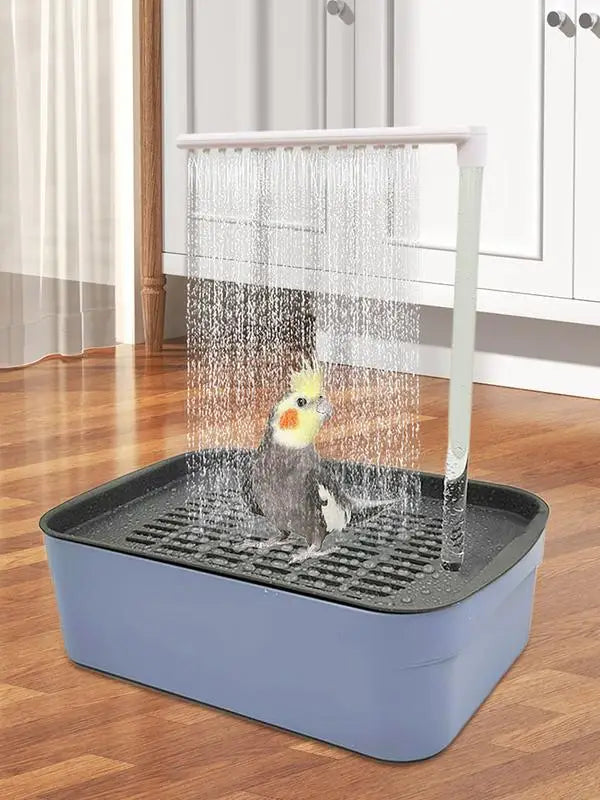 Parrot Automatic Bathtub with Shower - Easy to Clean for Birds