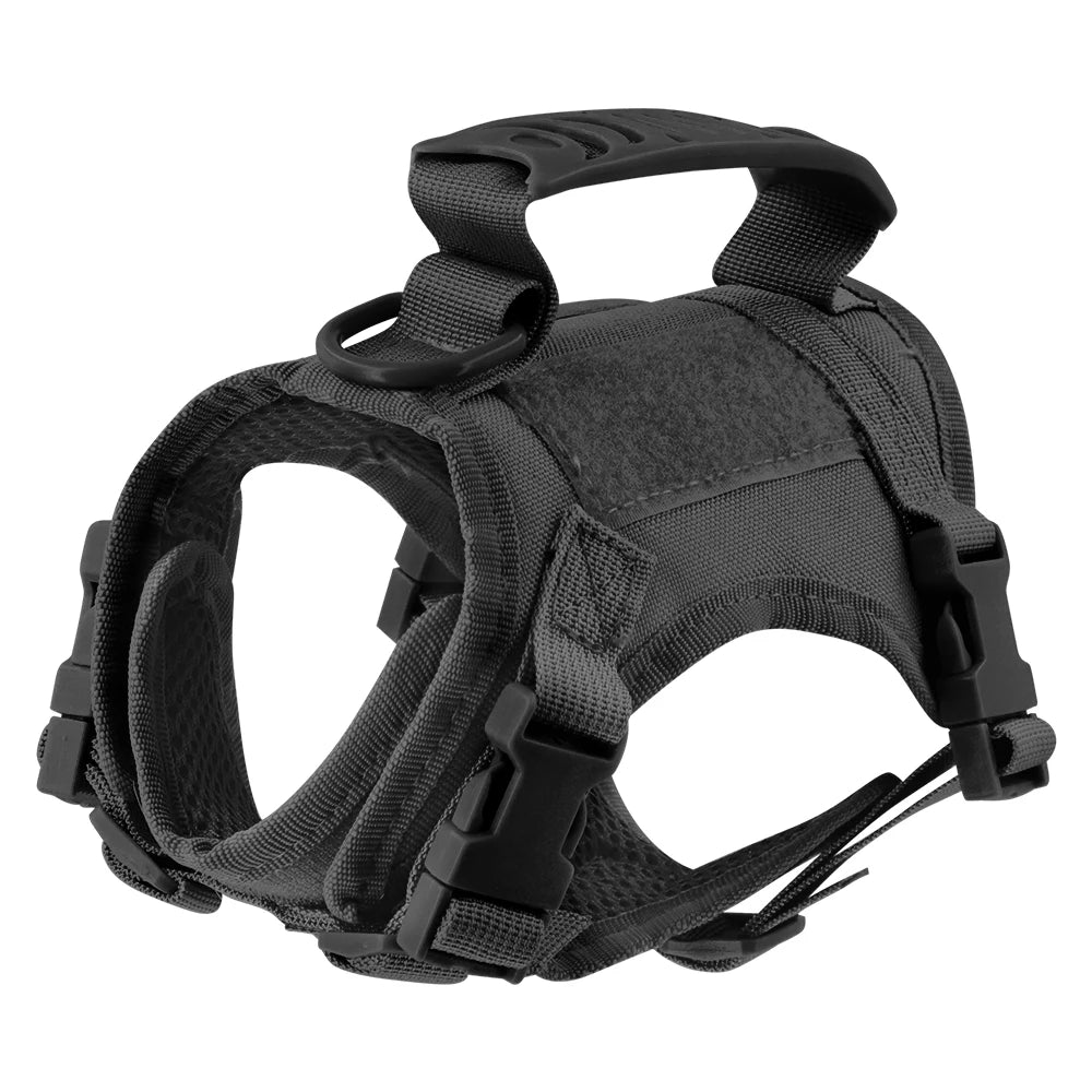 Tactical Cat Harness Adjustable Puppy Vest - Military Small Dogs Harness