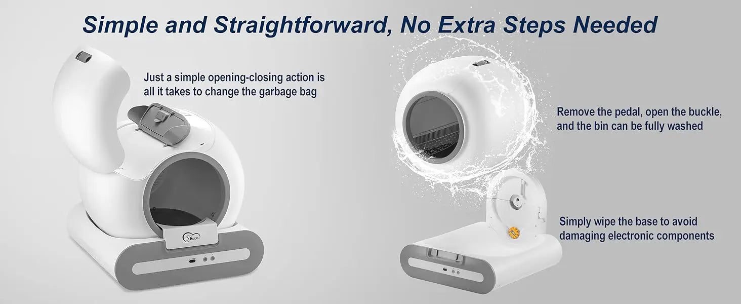 DOEL Automatic Cat Litter Box - Self Cleaning with App Control