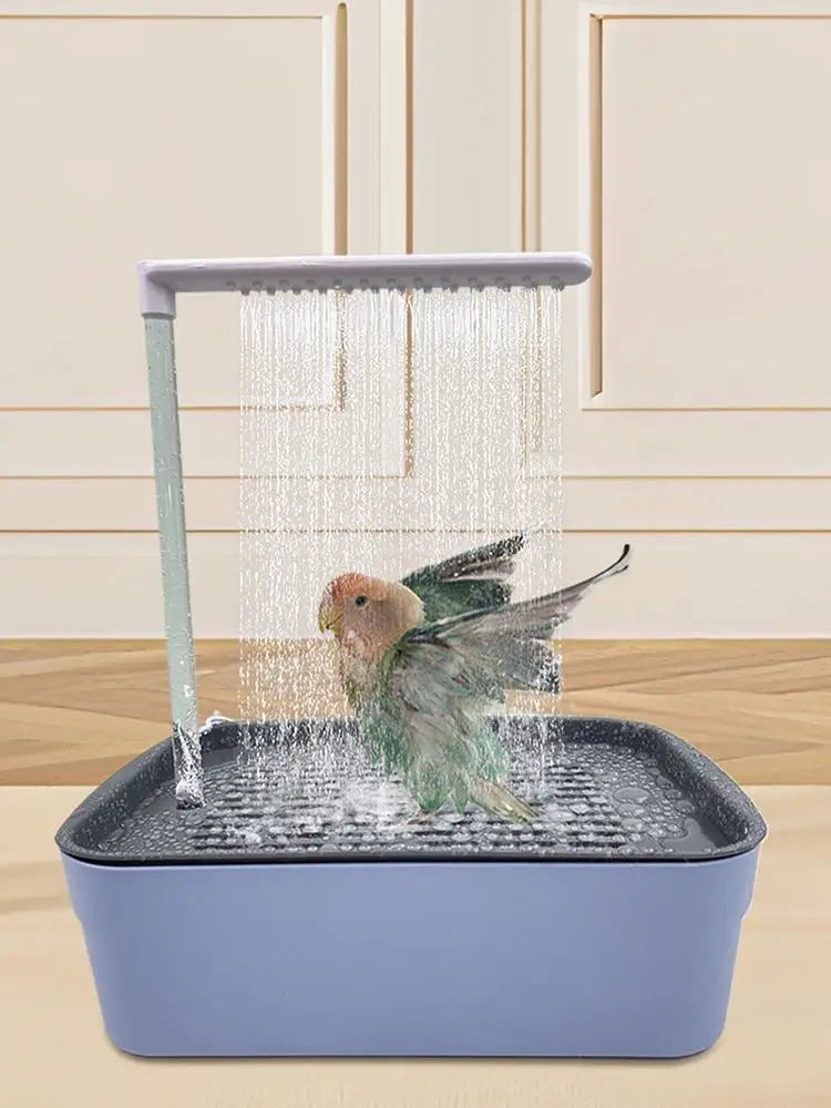 Parrot Automatic Bathtub with Shower - Easy to Clean for Birds