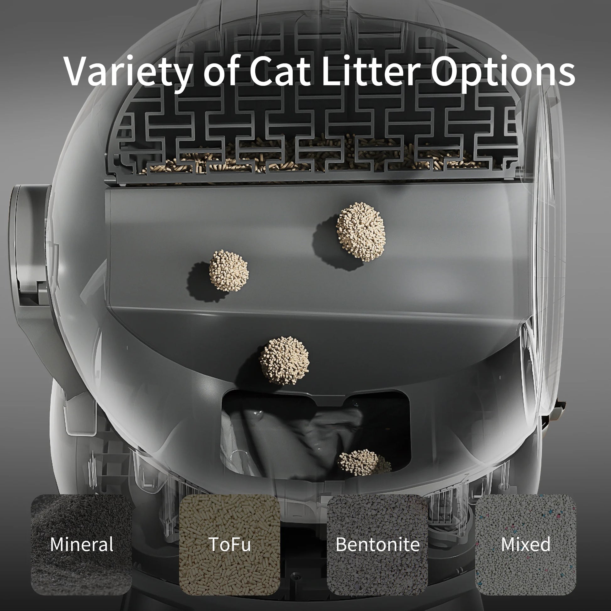 REDSASA 75L Automatic Smart Cat Litter Box - Self-Cleaning & App Control