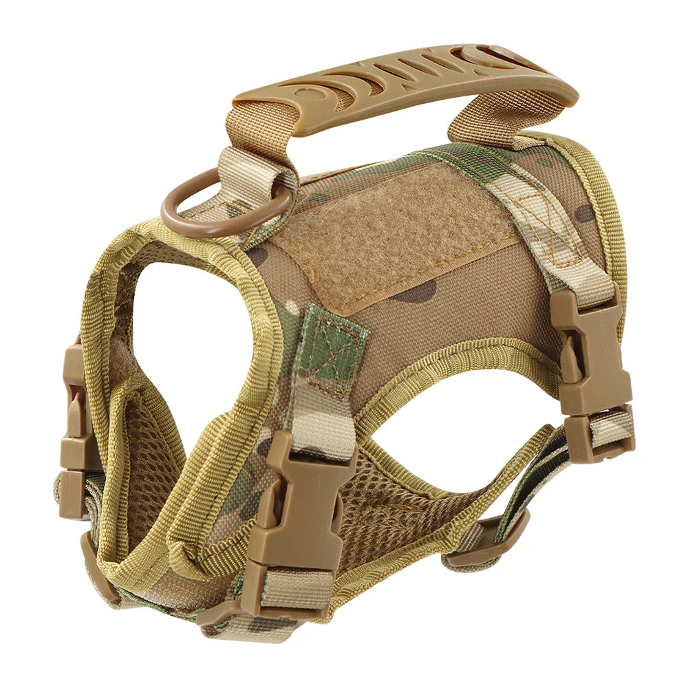 Tactical Cat Harness Adjustable Puppy Vest - Military Small Dogs Harness
