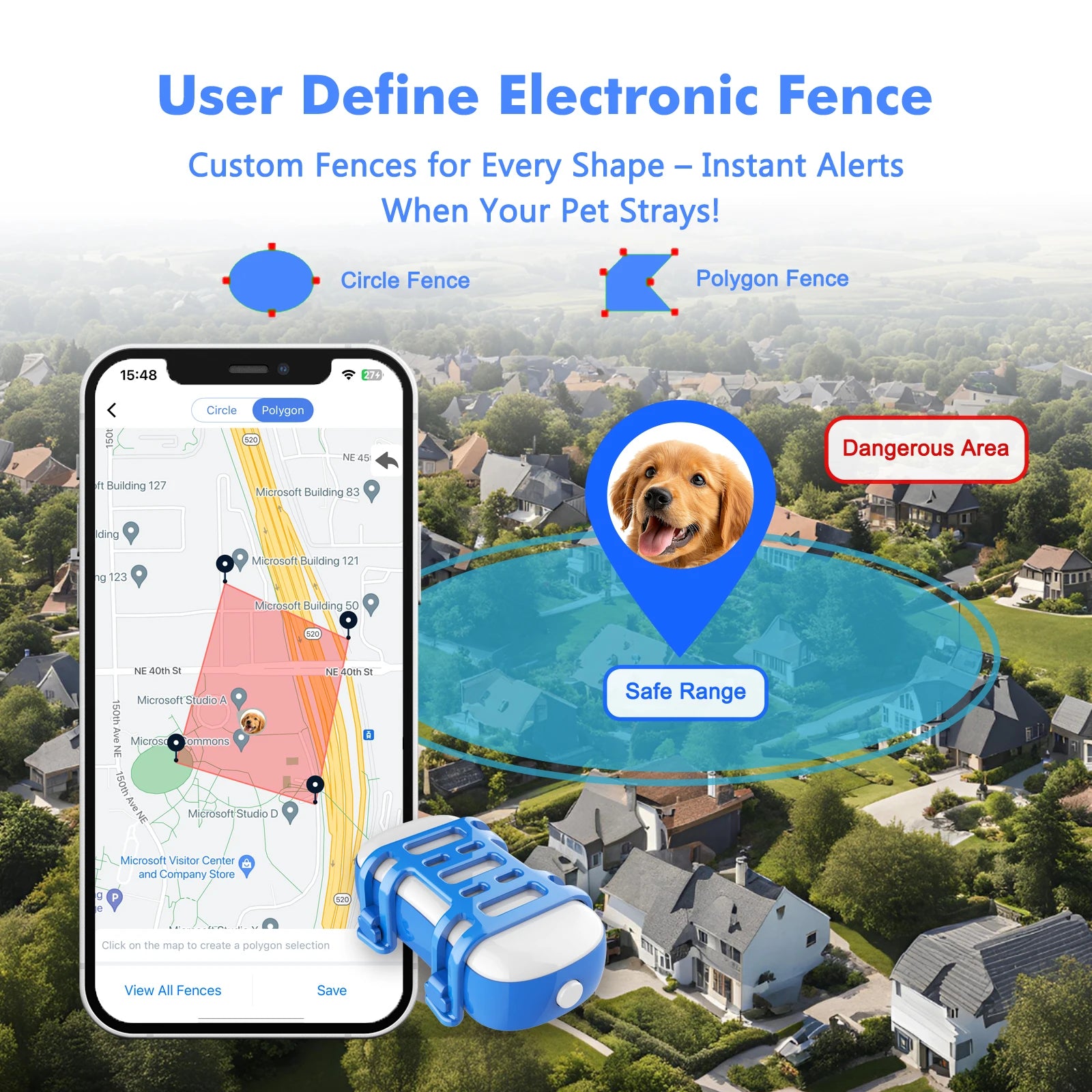 4G Mini GPS Tracker for Pet Cat - Waterproof Live Pet Locator
