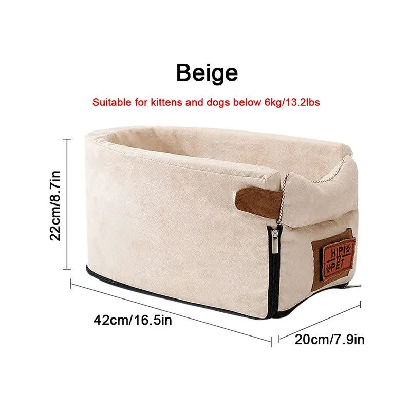 Dog Car Seat Bed - Car Central Dog Carrier for Small Dogs