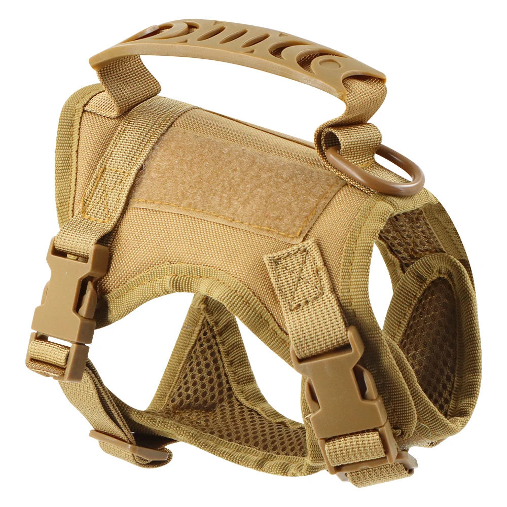 Tactical Puppy Harness Leash Set - Adjustable Vest for Small Dogs