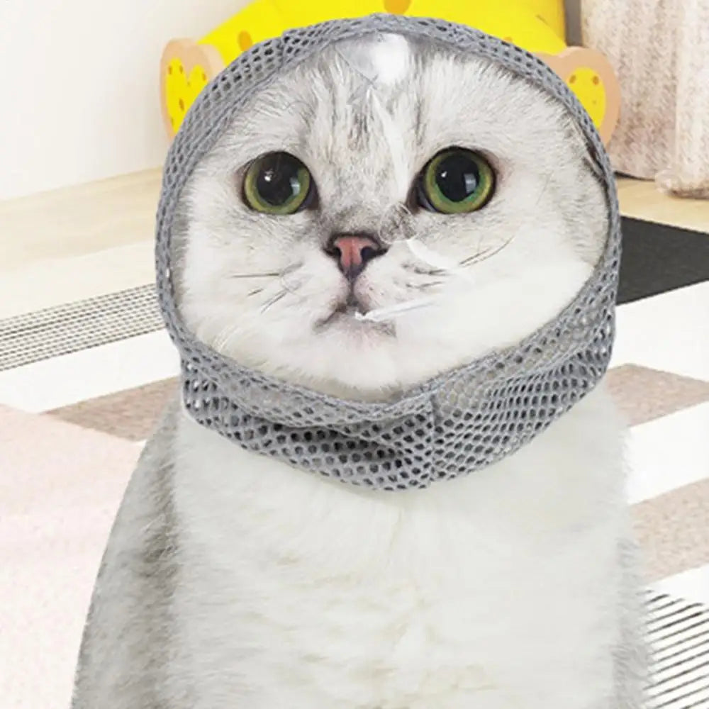 Cat Hood Anti-Bite Breathable - Kitten Face Protection Muzzle