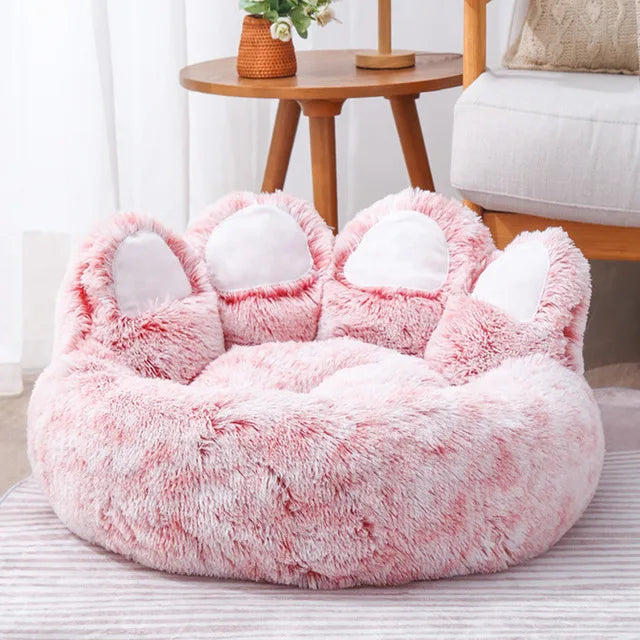 Cute Bear Paw Shape Pet Sofa Bed - Comfortable & Cozy for Dogs/Cats