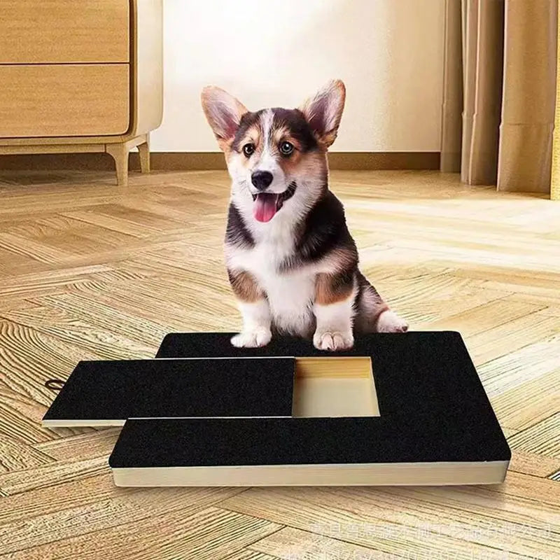 Wood Dog Nail Scratchboard - Adjustable Drawer Type Nail Trimming
