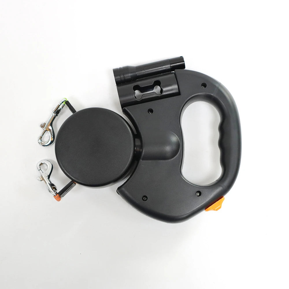 Automatic Retractable Two-End Pet Leash - Dog Leash with Flashlight