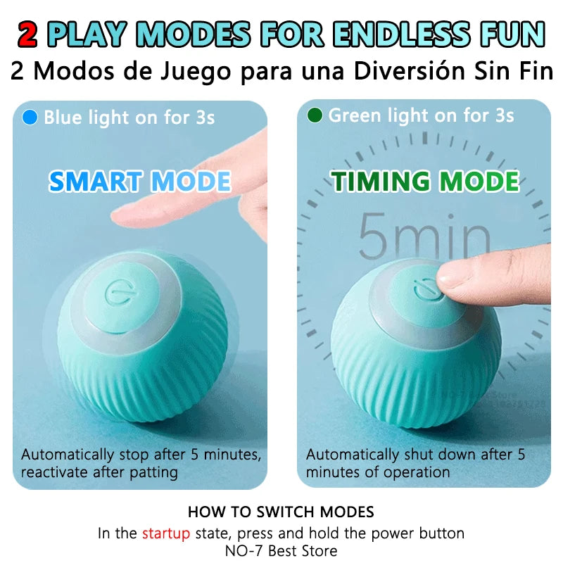 Cat Interactive Ball - Smart Electronic Automatic Rolling Toy