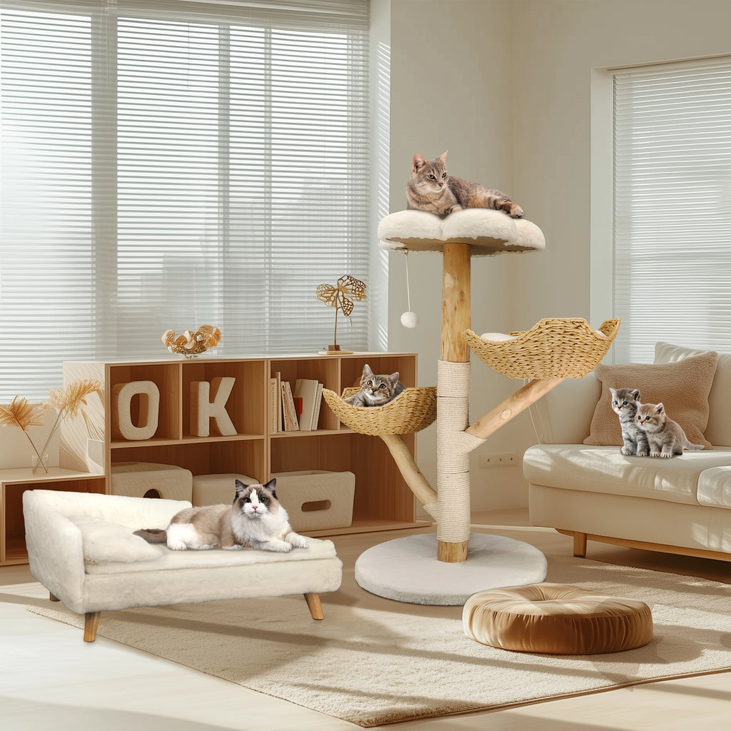 Bingopaw Cat Tree Tower Condo - Multi-Level Scratch Post for Kittens