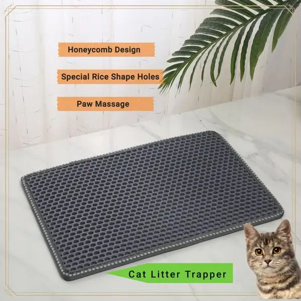 MiLi Shape Kitty Litter Mat Double Layer - Waterproof & Easy Clean
