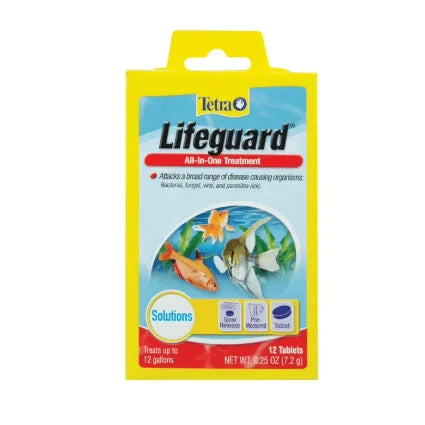 Tetra Lifeguard 12-Count Aquarium Water Treatment - Targets Disease