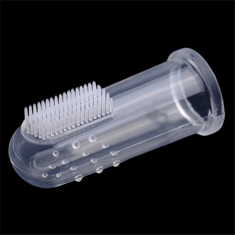 Super Soft Pet Finger Toothbrush - Teddy Dog & Cat Dental Tool