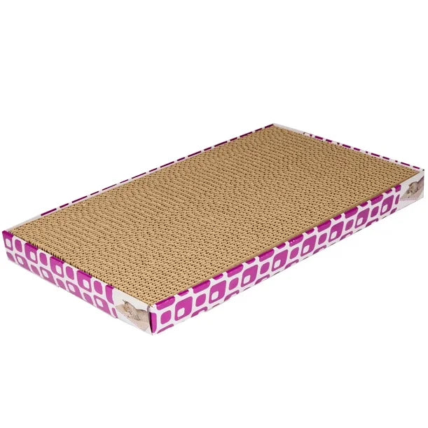 Vibrant Life XL Multicolored Cat Scratching Pad - Durable Corrugated Cardboard