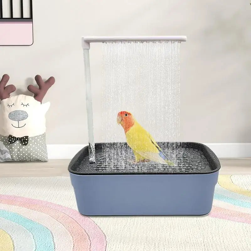 Parrot Automatic Bathtub with Shower - Easy to Clean for Birds
