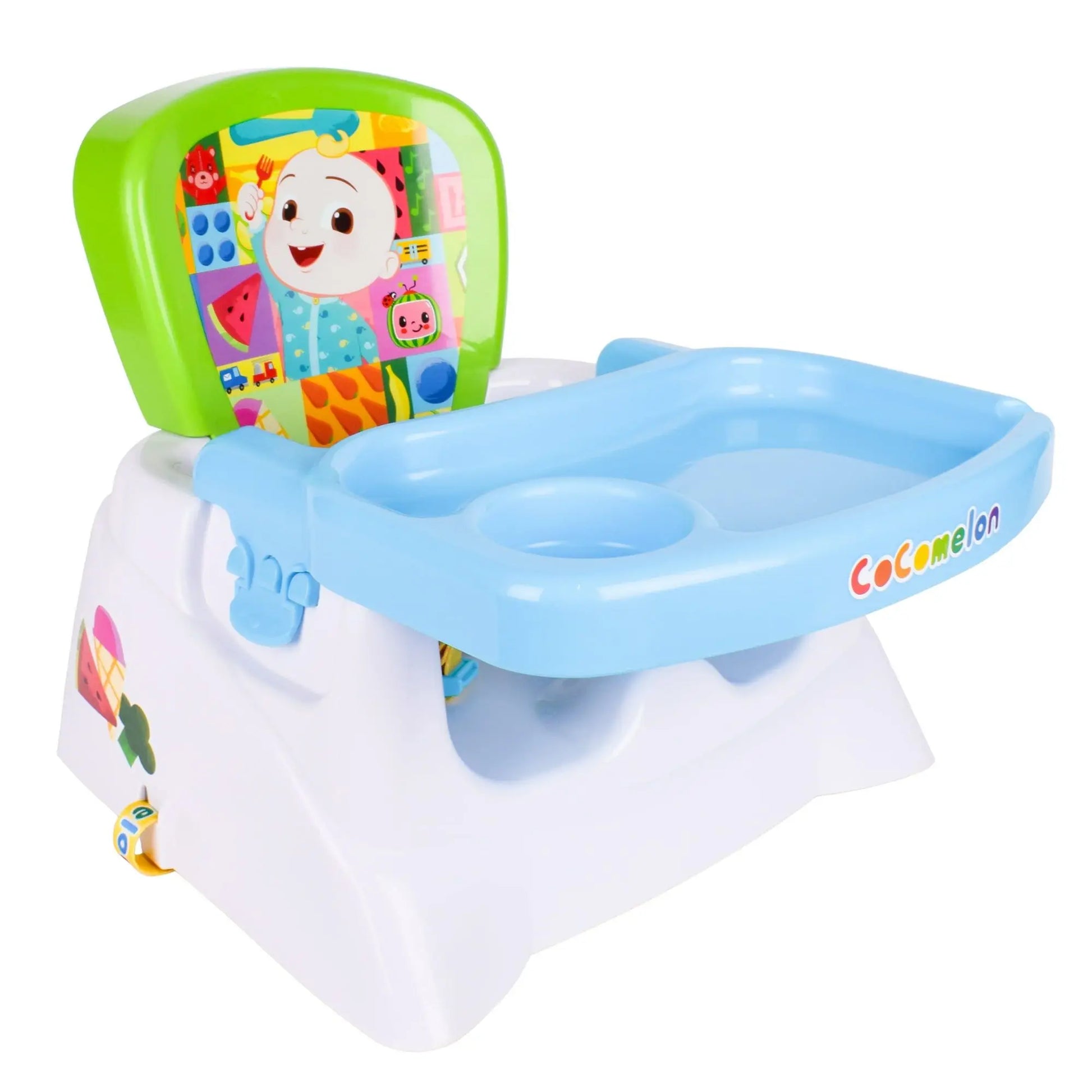 Unisex Foldable Booster Seat with Tray - Easy-Clean for Toddlers