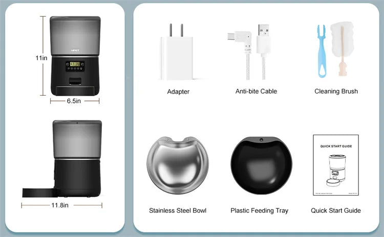 NPET 4L Automatic Smart Pet Feeder - For Cats, Dogs & Multiple Pets