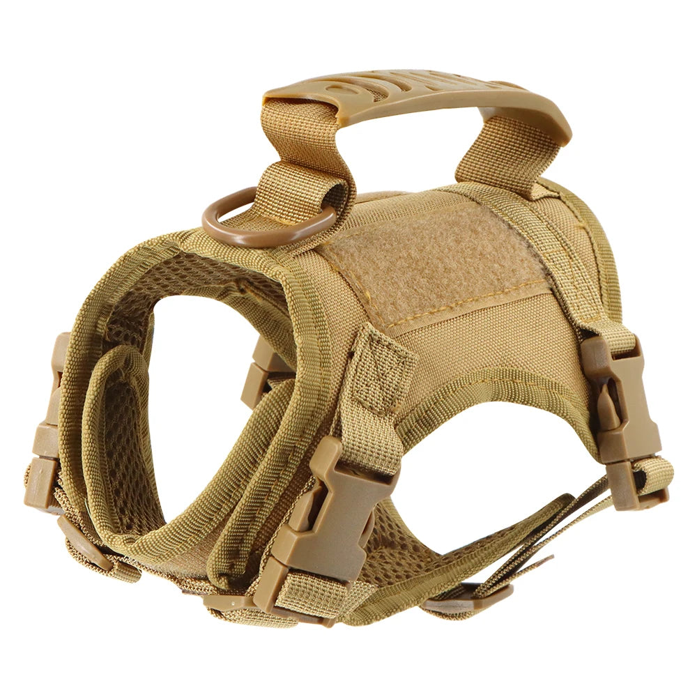 Tactical Puppy Harness Leash Set - Adjustable Vest for Small Dogs