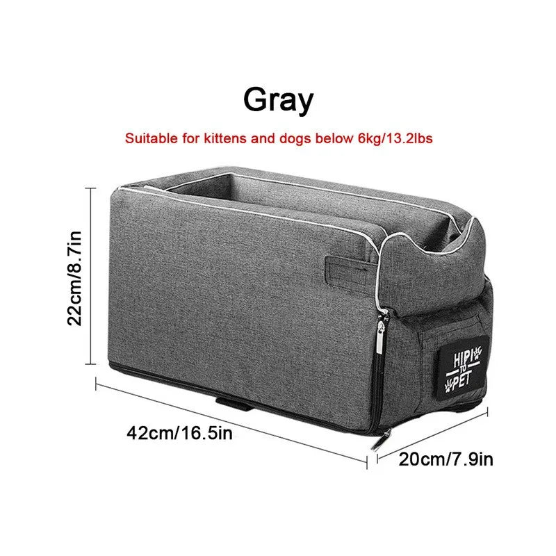 Dog Car Seat Bed - Car Central Dog Carrier for Small Dogs