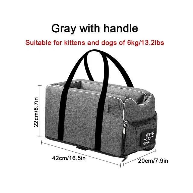 Dog Car Seat Bed - Car Central Dog Carrier for Small Dogs