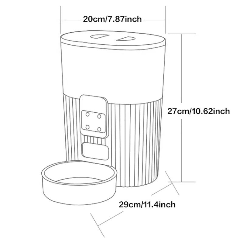 PAPIFEED Cat Automatic Feeder - Dog Food Fixed Feeding Machine