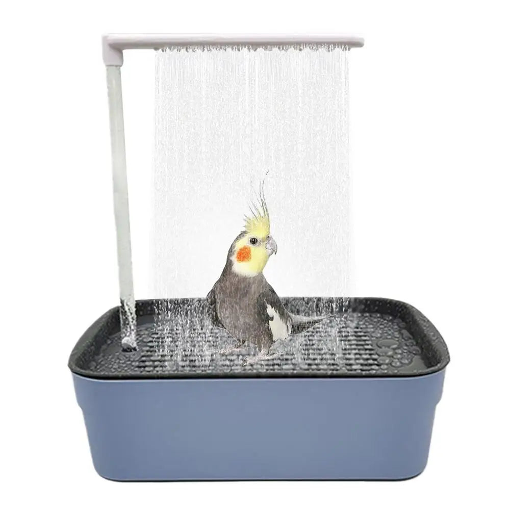 Parrot Automatic Bathtub with Shower - Easy to Clean for Birds