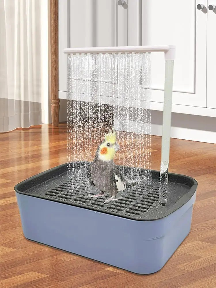 Parrot Automatic Bathtub with Shower - Easy to Clean for Birds