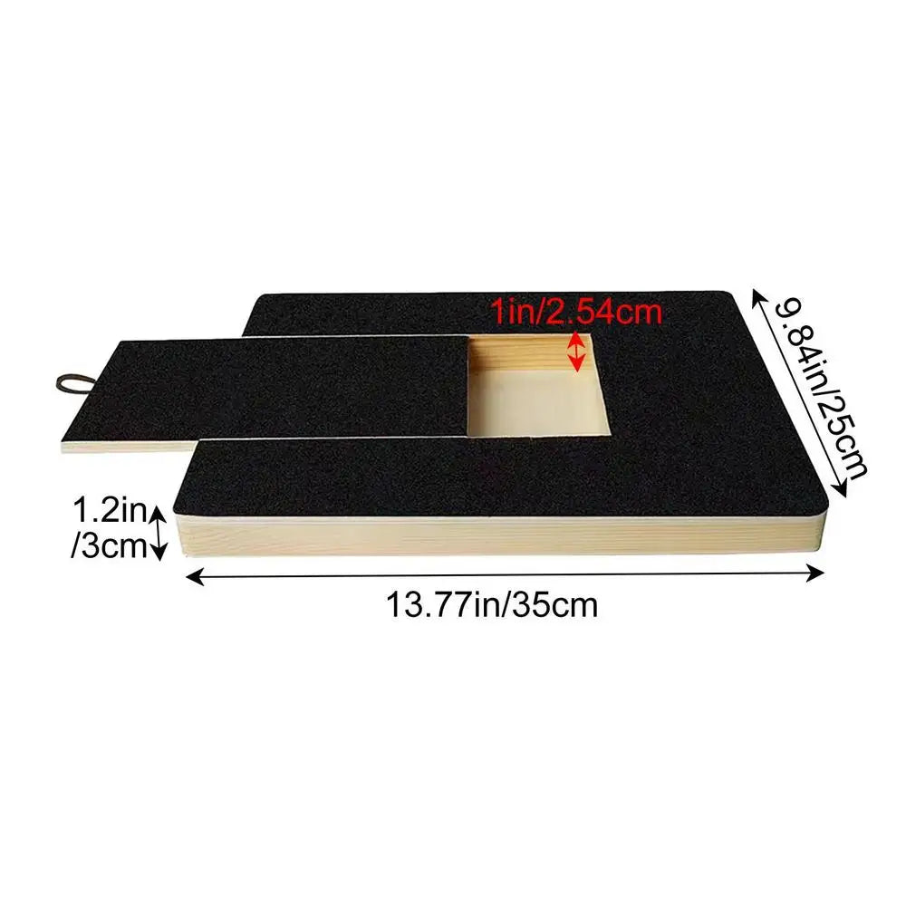 Wood Dog Nail Scratchboard - Adjustable Drawer Type Nail Trimming
