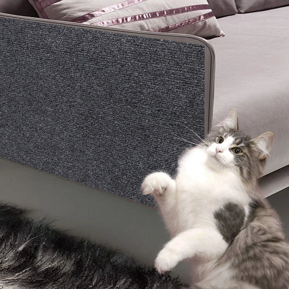 Cat Scratching Mat Self-Adhesive - Trimmable Carpet for Sofa/Furniture