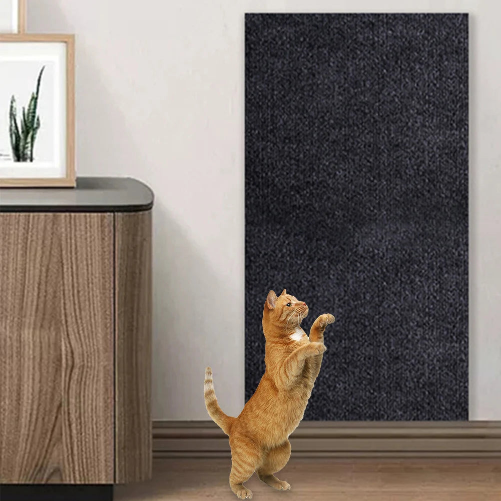 Cat Scratching Mat Self-Adhesive - Trimmable Carpet for Sofa/Furniture