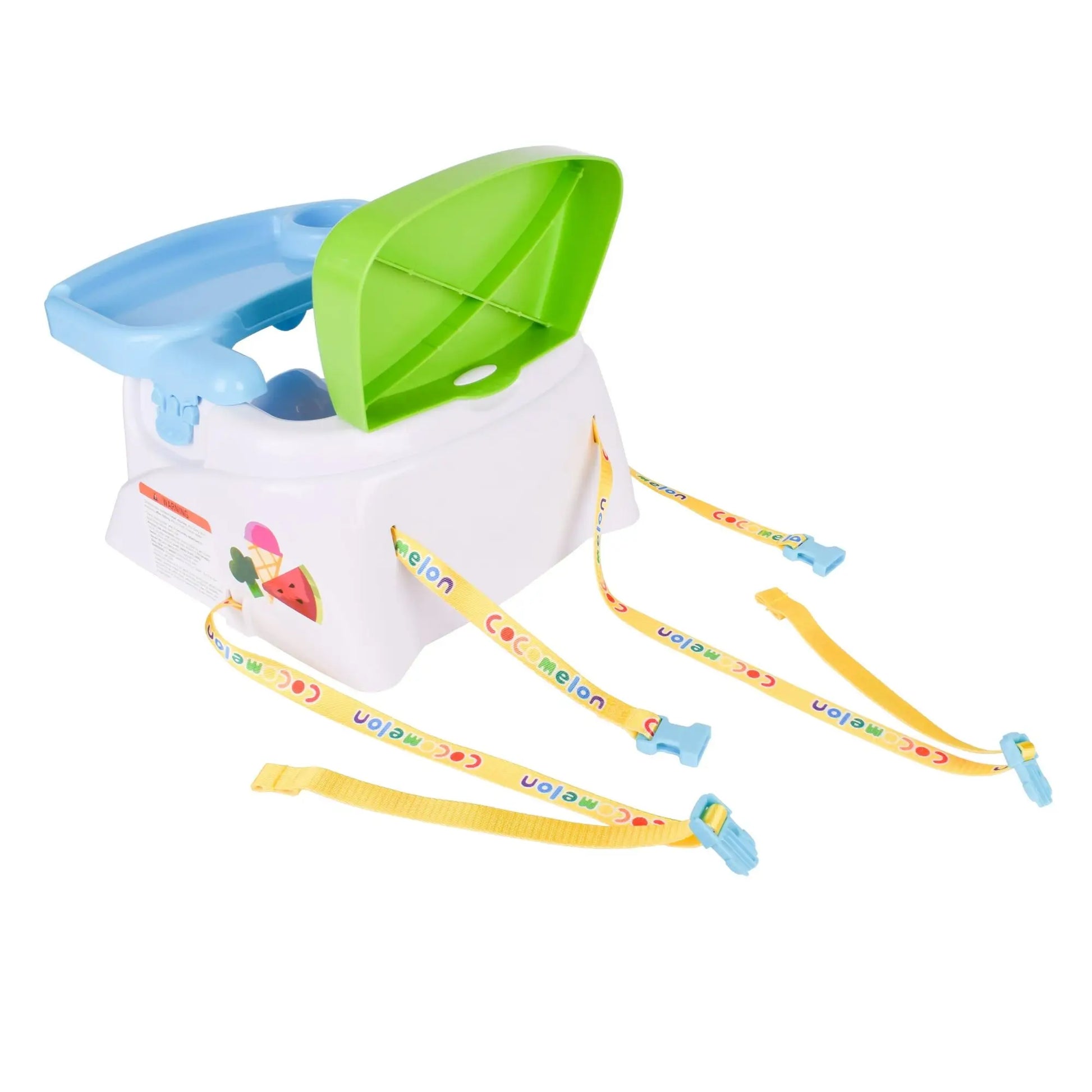 Unisex Foldable Booster Seat with Tray - Easy-Clean for Toddlers