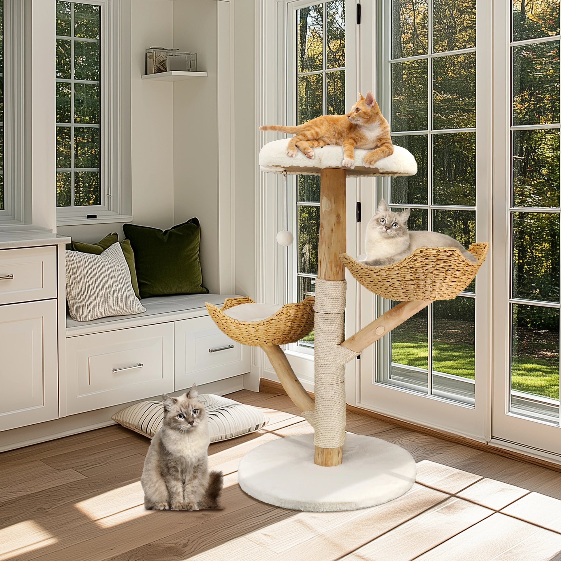 Bingopaw Cat Tree Tower Condo - Multi-Level Scratch Post for Kittens