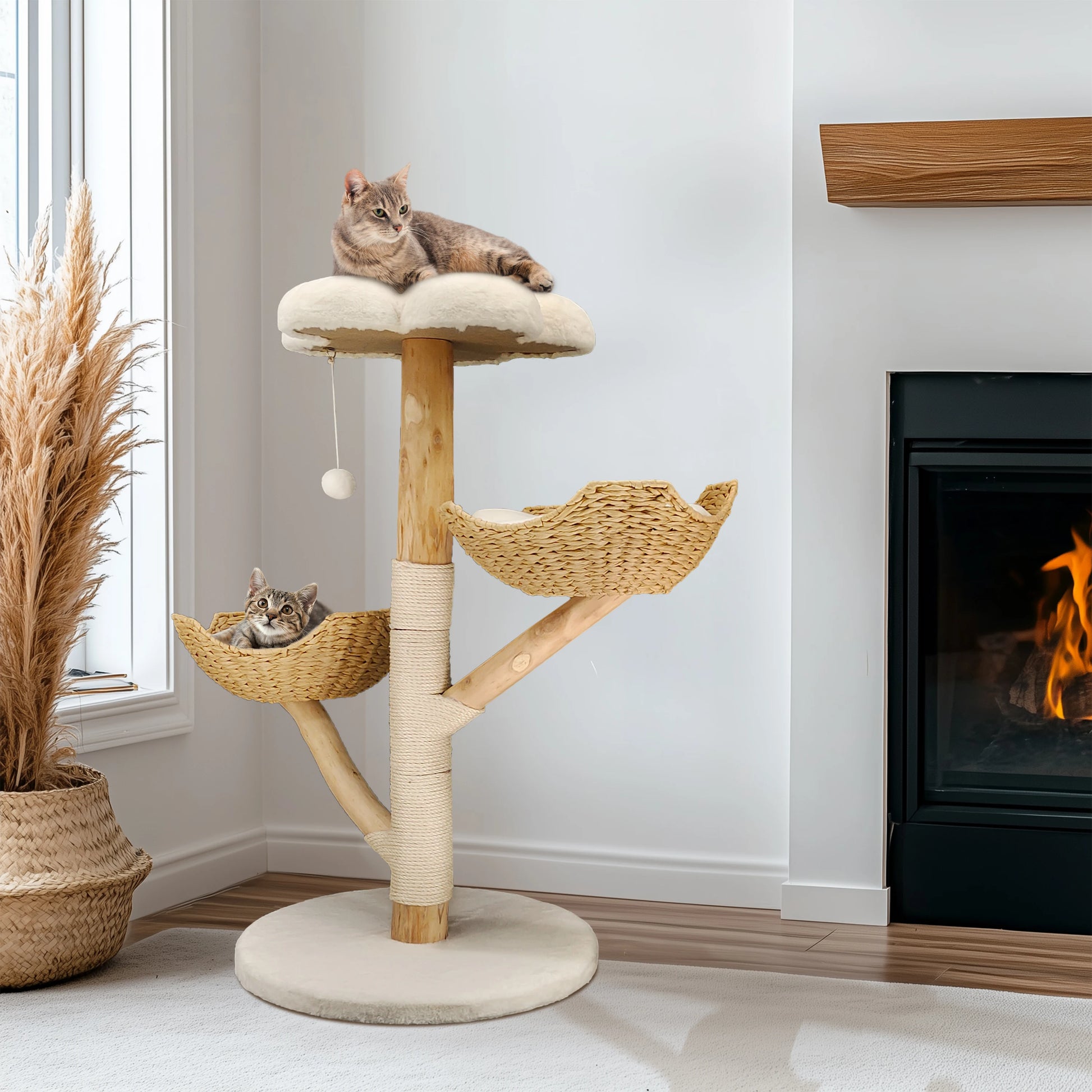 Bingopaw Cat Tree Tower Condo - Multi-Level Scratch Post for Kittens