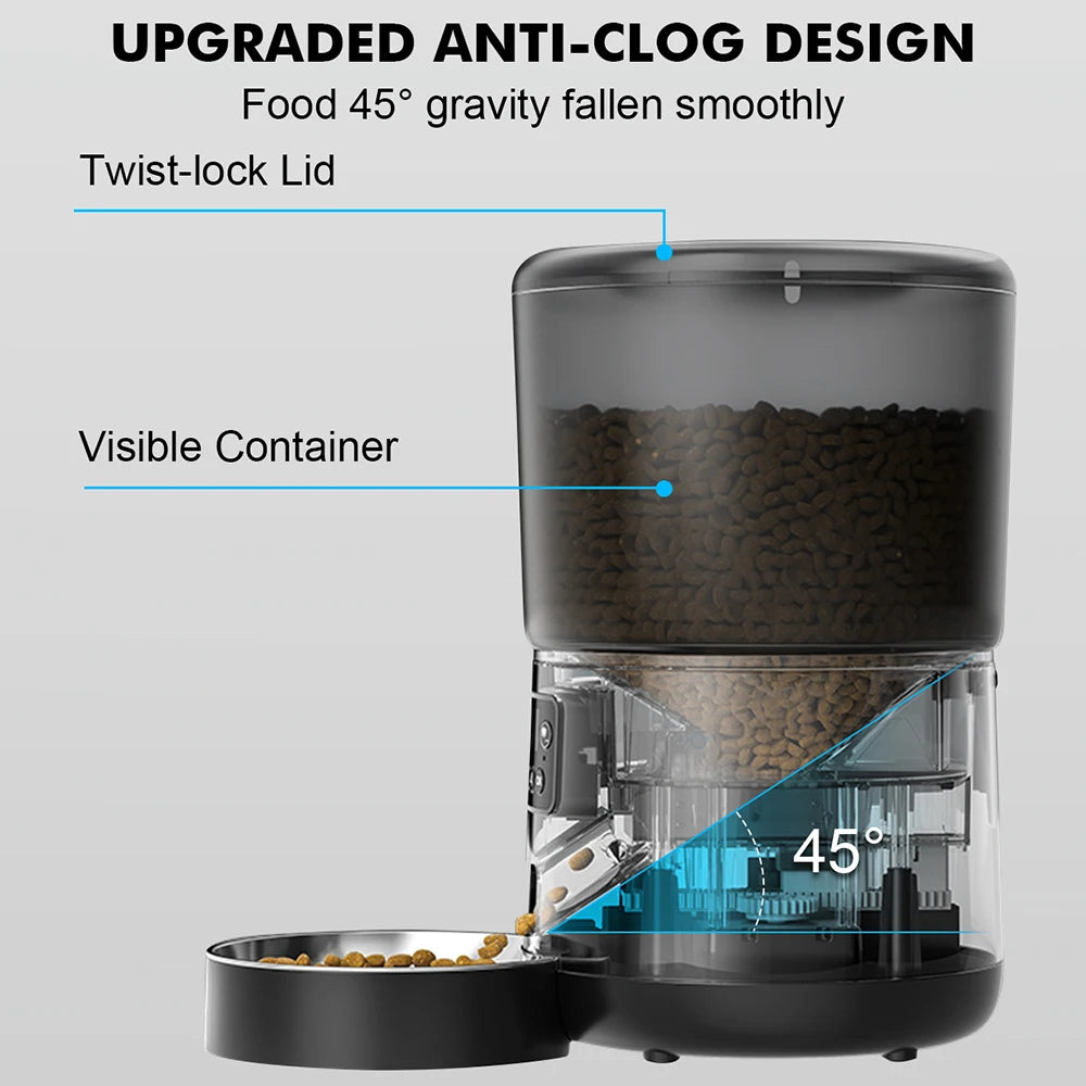 NPET 4L Automatic Smart Pet Feeder - For Cats, Dogs & Multiple Pets
