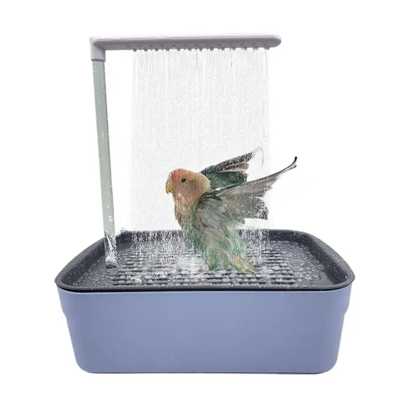 Parrot Automatic Bathtub with Shower - Easy to Clean for Birds