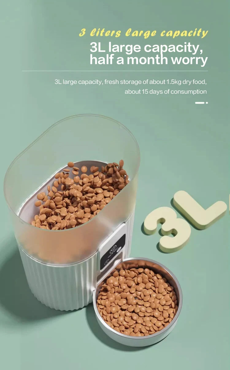 PAPIFEED Cat Automatic Feeder - Dog Food Fixed Feeding Machine