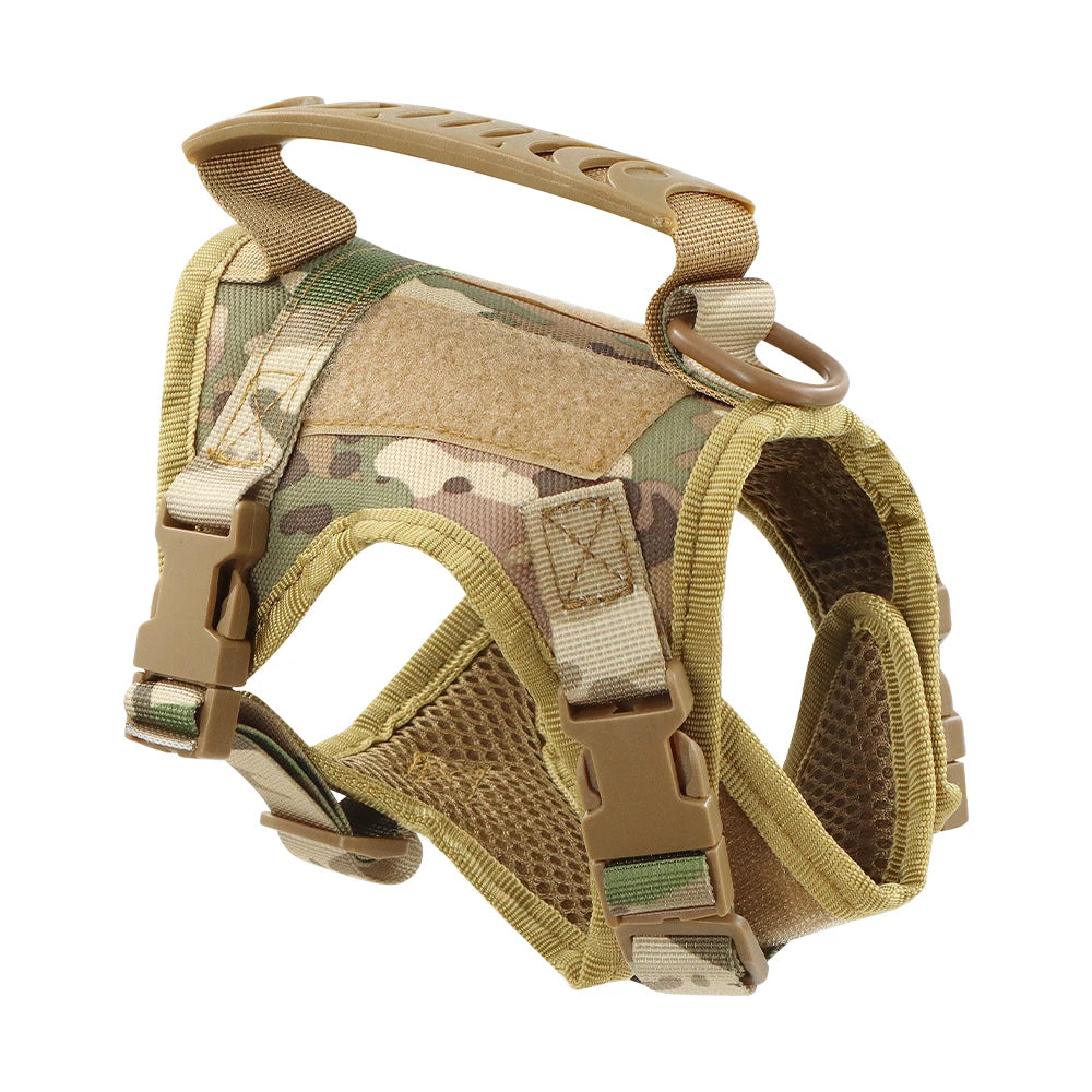 Tactical Cat Harness Adjustable Puppy Vest - Military Small Dogs Harness