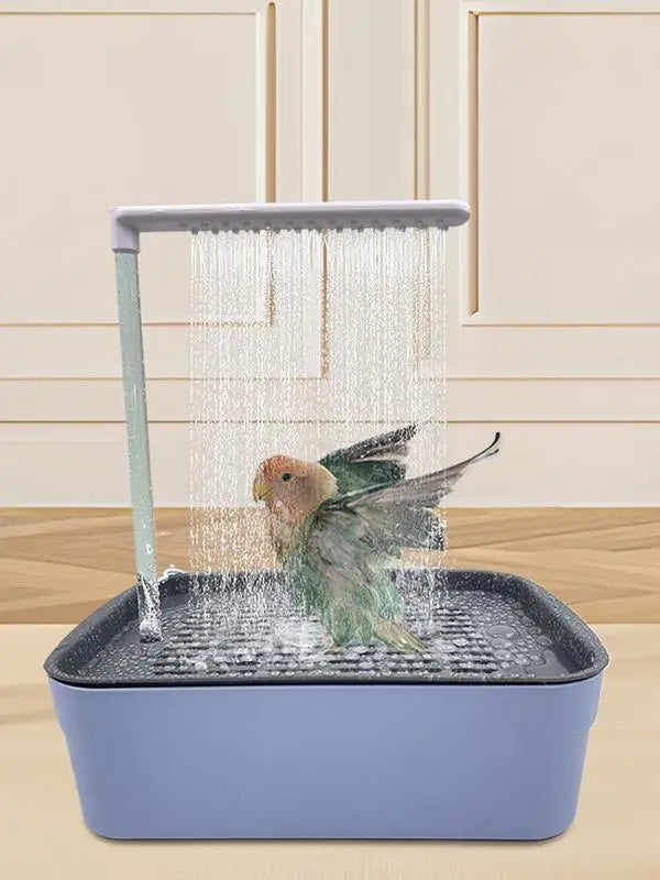 Parrot Automatic Bathtub with Shower - Easy to Clean for Birds