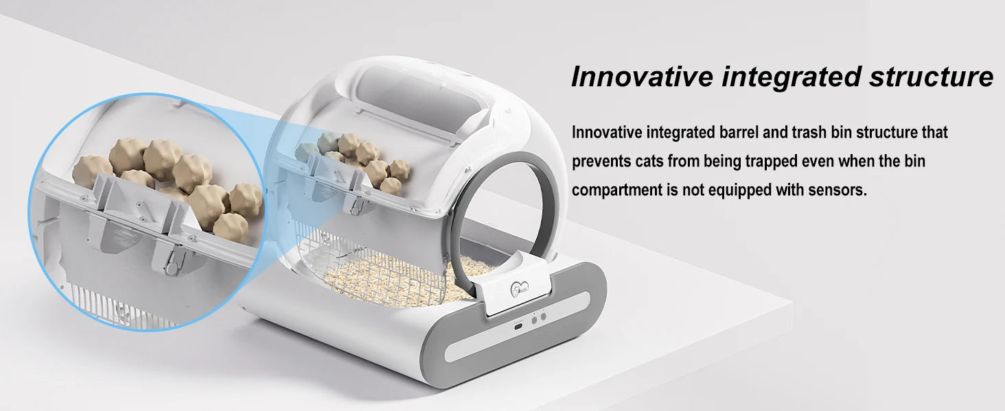 DOEL Automatic Cat Litter Box - Self Cleaning with App Control