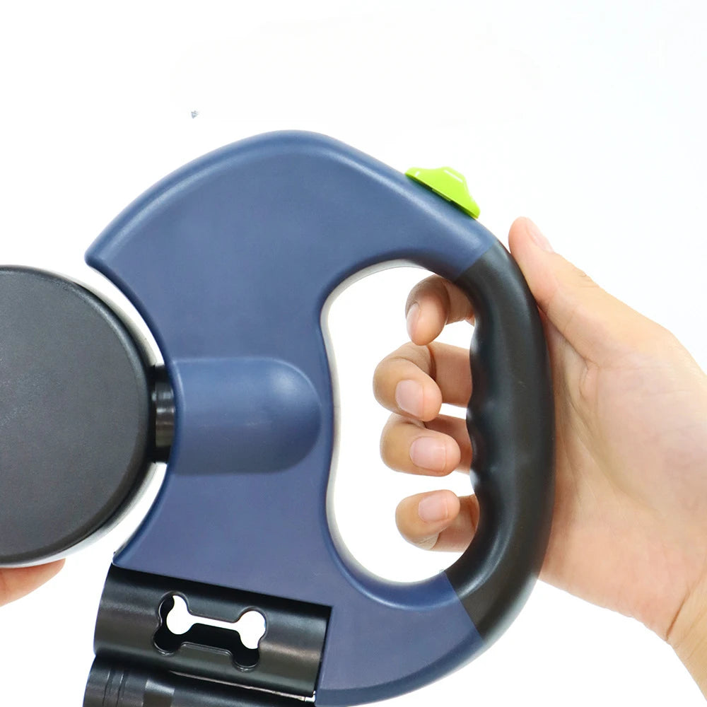 Automatic Retractable Two-End Pet Leash - Dog Leash with Flashlight