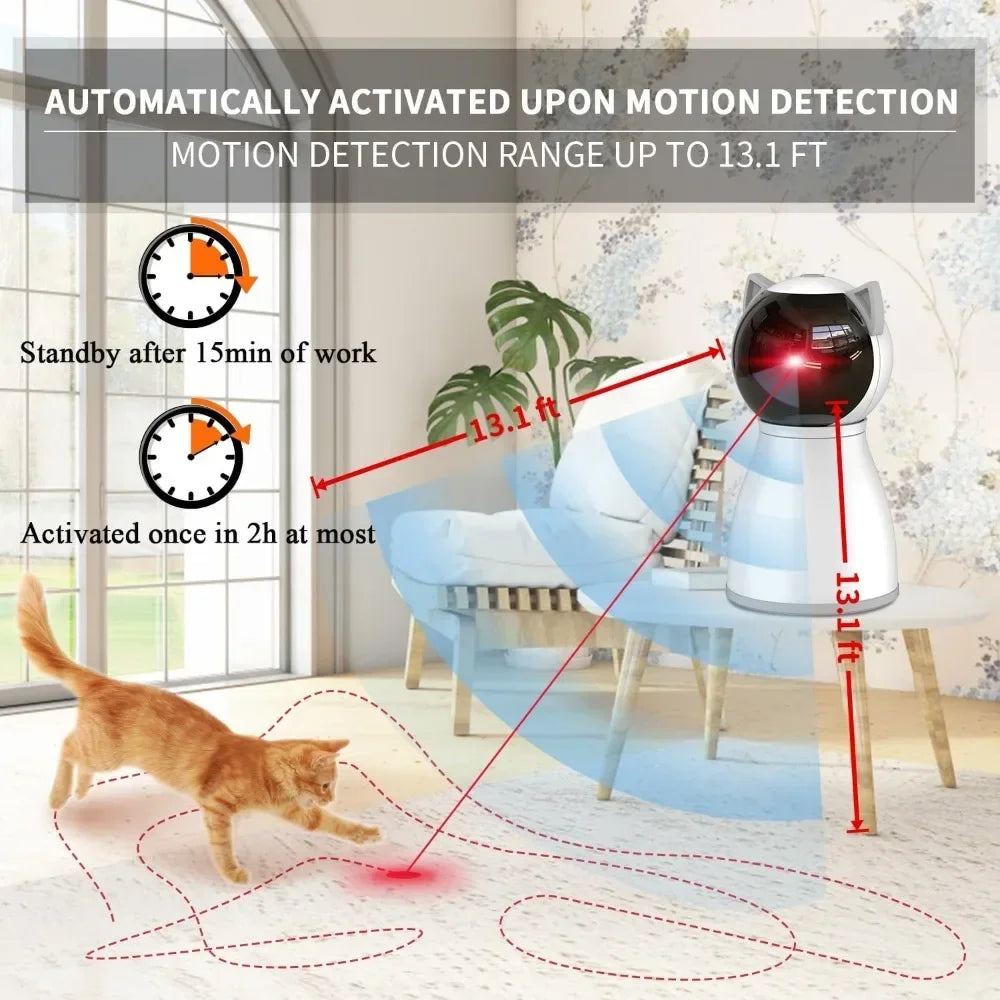 Laser Cat Toys for Indoor Cats - Real Random Trajectory Motion