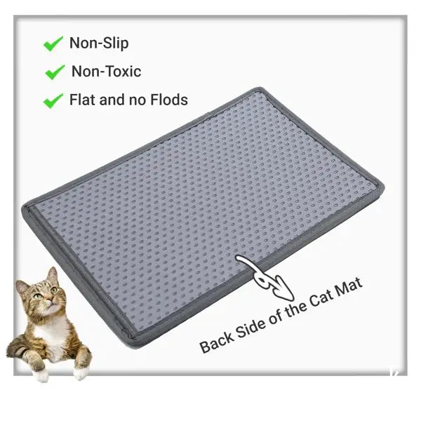 MiLi Shape Kitty Litter Mat Double Layer - Waterproof & Easy Clean