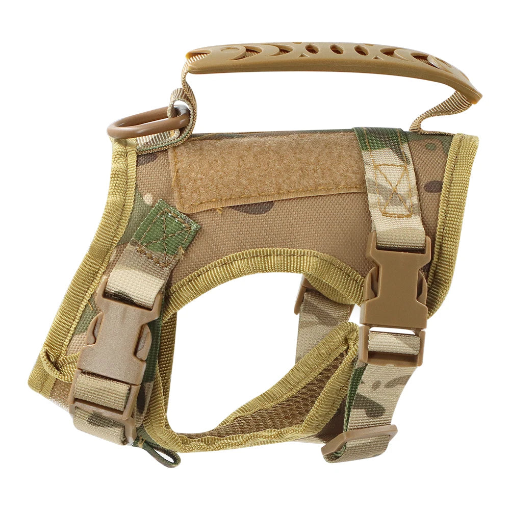 Tactical Cat Harness Adjustable Puppy Vest - Military Small Dogs Harness