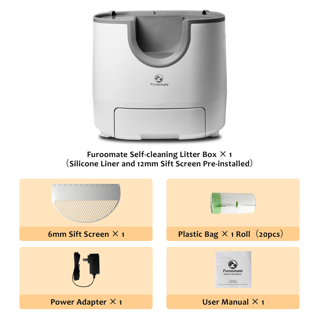 Self-Cleaning Cat Litter Box - Open-Top Design for Multi-Cat Homes