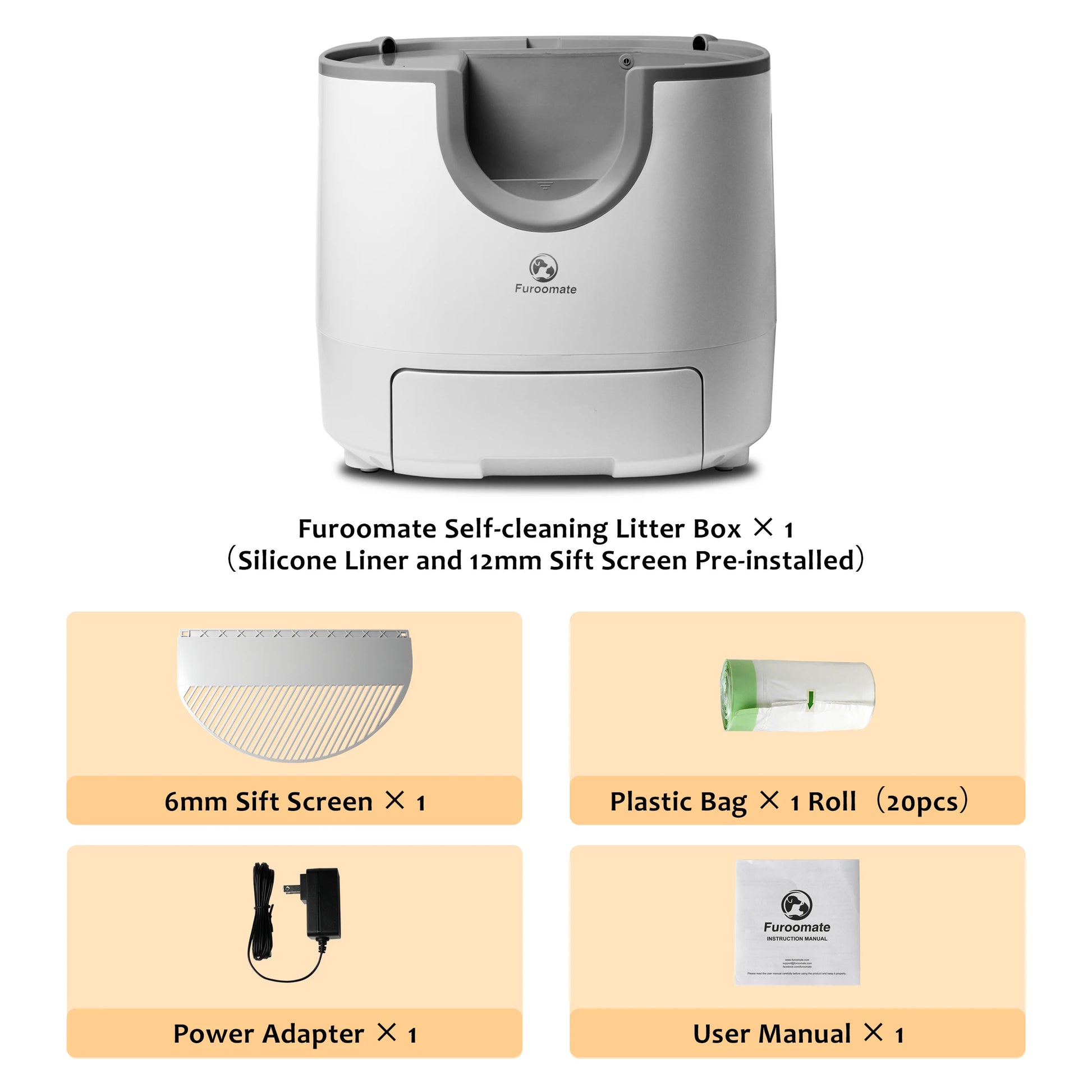Self-Cleaning Cat Litter Box - Open-Top Design for Multi-Cat Homes