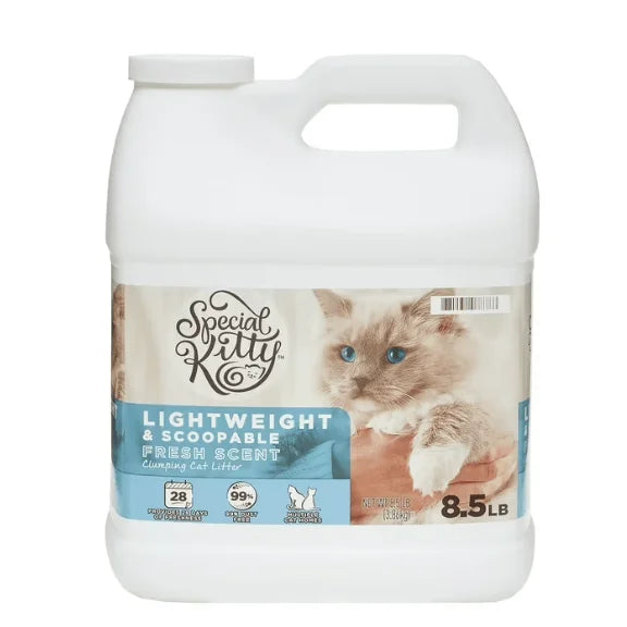 Special Kitty 8.5 lb Fresh Scent Cat Litter - Lightweight & Scoopable