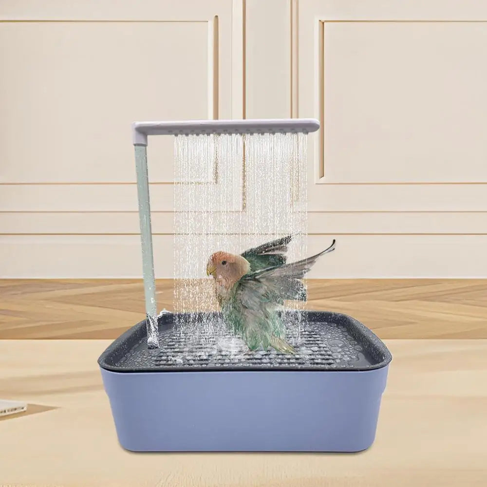 Parrot Automatic Bathtub with Shower - Easy to Clean for Birds