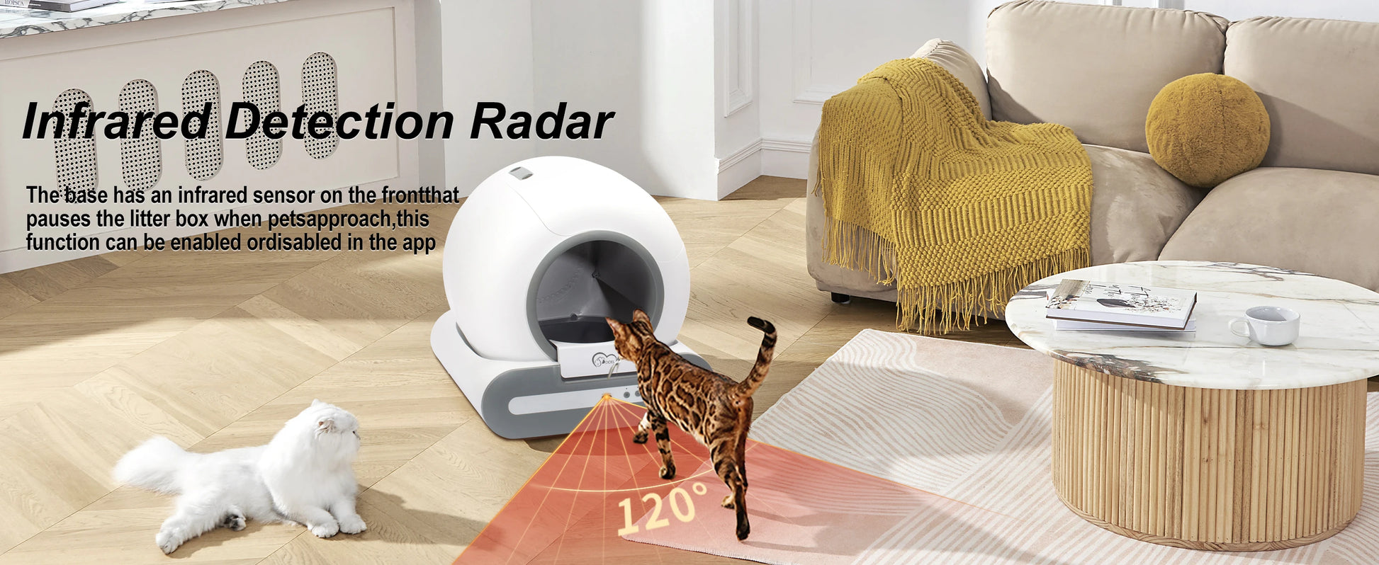 DOEL Automatic Cat Litter Box - Self Cleaning with App Control