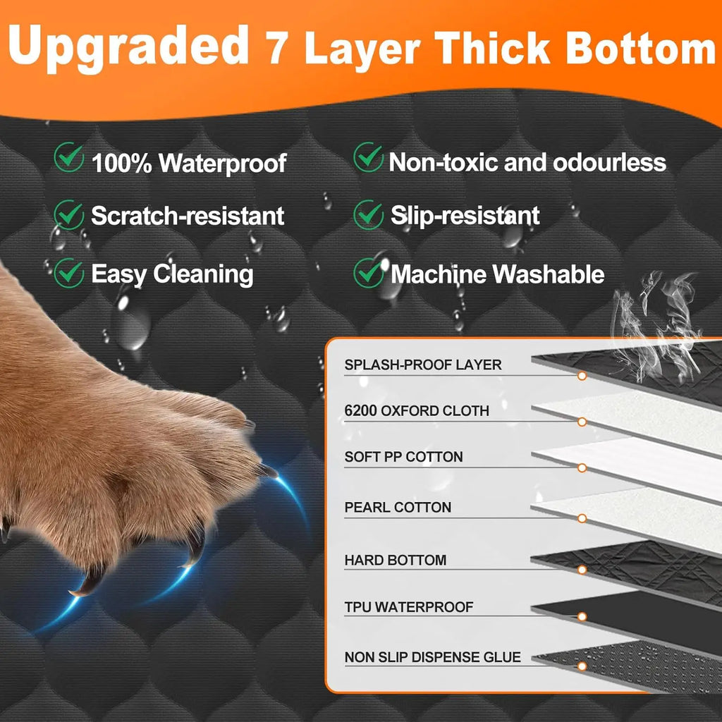 Waterproof Pet Travel Accessories - Foldable Dog Car Seat Cover